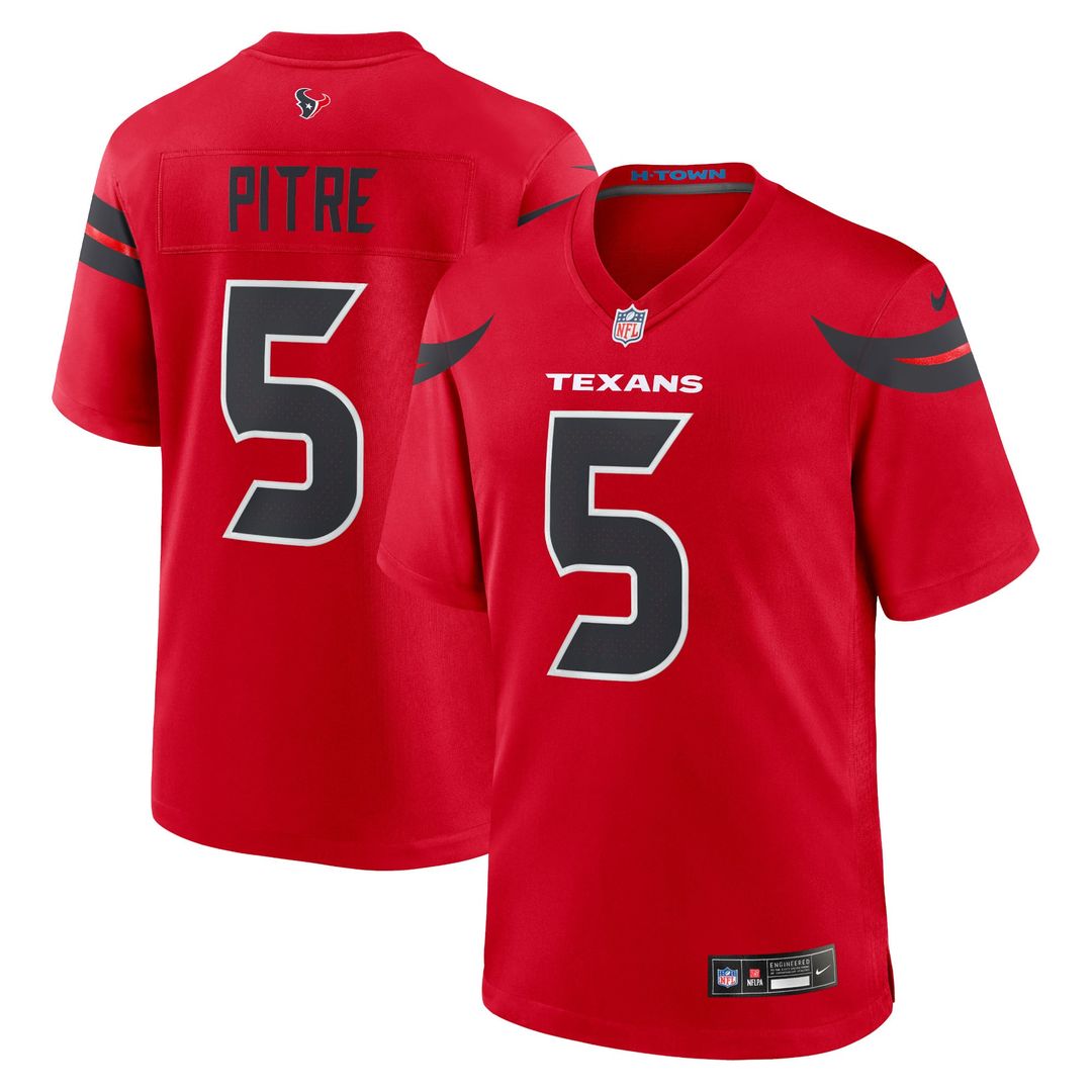 Houston Texans Jalen Pitre Nike Alternate Game Jersey - Red