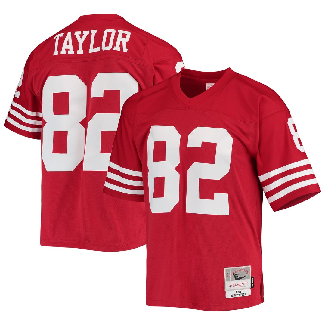 San Francisco 49ers John Taylor Mitchell & Ness Legacy Replica Jersey - Scarlet
