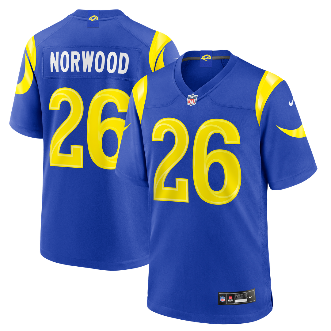 Los Angeles Rams Drey Norwood Nike Game Jersey - Royal