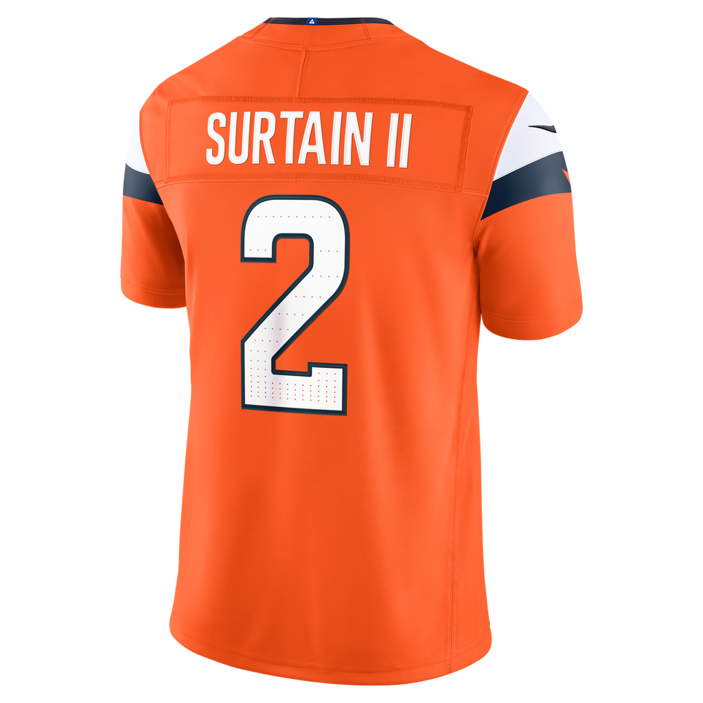 Denver Broncos Pat Surtain II Nike Alternate Vapor F.U.S.E. Stitched Limited Jersey - Navy