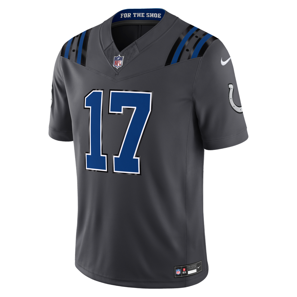 Indianapolis Colts Daniel Jones Nike 2026 Rivalries Collection Stitched Limited Jersey - Anthracite