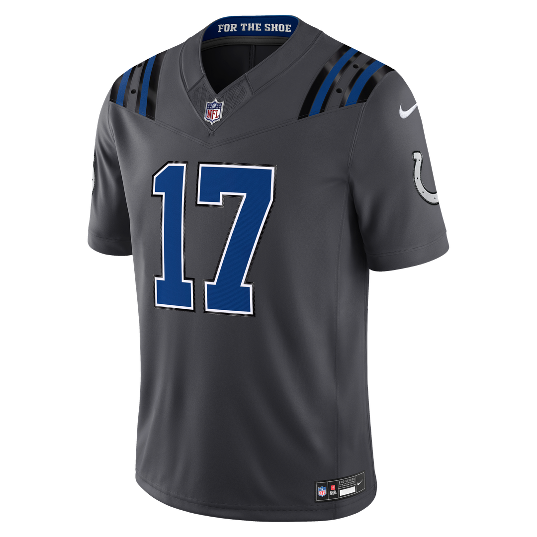 Indianapolis Colts Daniel Jones Nike 2026 Rivalries Collection Stitched Limited Jersey - Anthracite