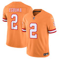 Tampa Bay Buccaneers Emeka Egbuka Nike Alternate Vapor F.U.S.E. Stitched Limited Jersey - Creamsicle