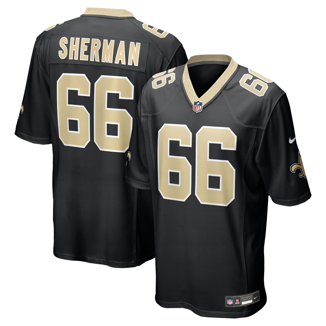 New Orleans Saints William Sherman Nike Team Game Jersey - Black