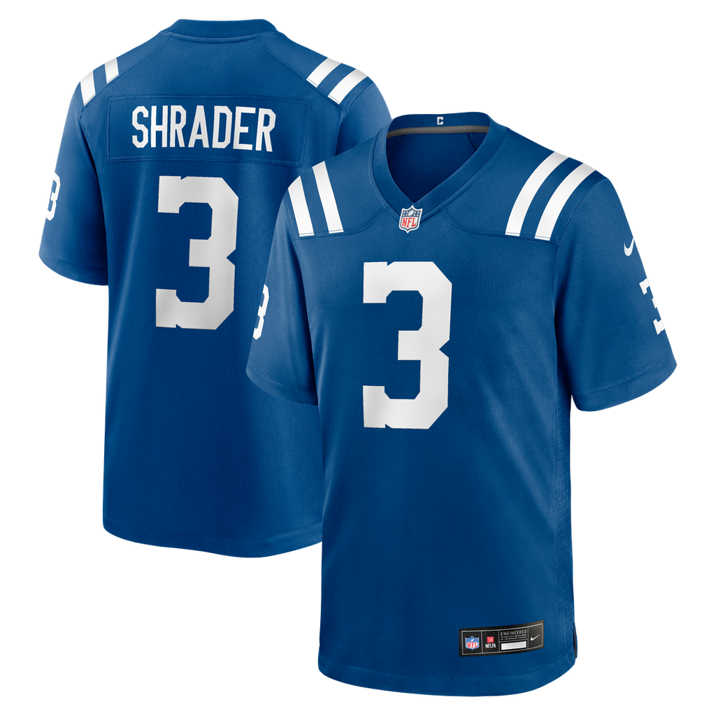 Indianapolis Colts Spencer Shrader Nike Team Game Jersey - Royal