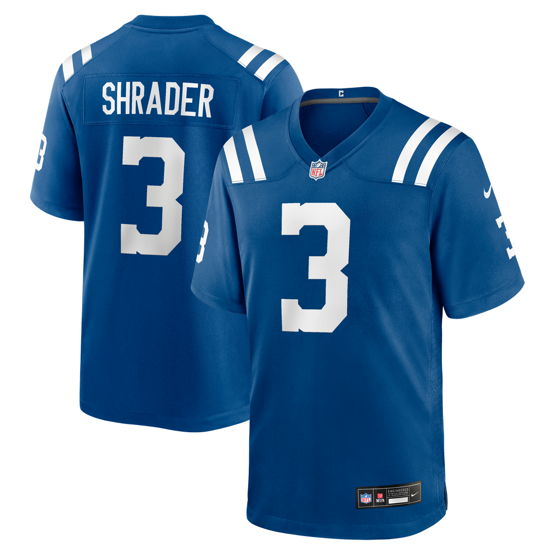 Indianapolis Colts Spencer Shrader Nike Team Game Jersey - Royal