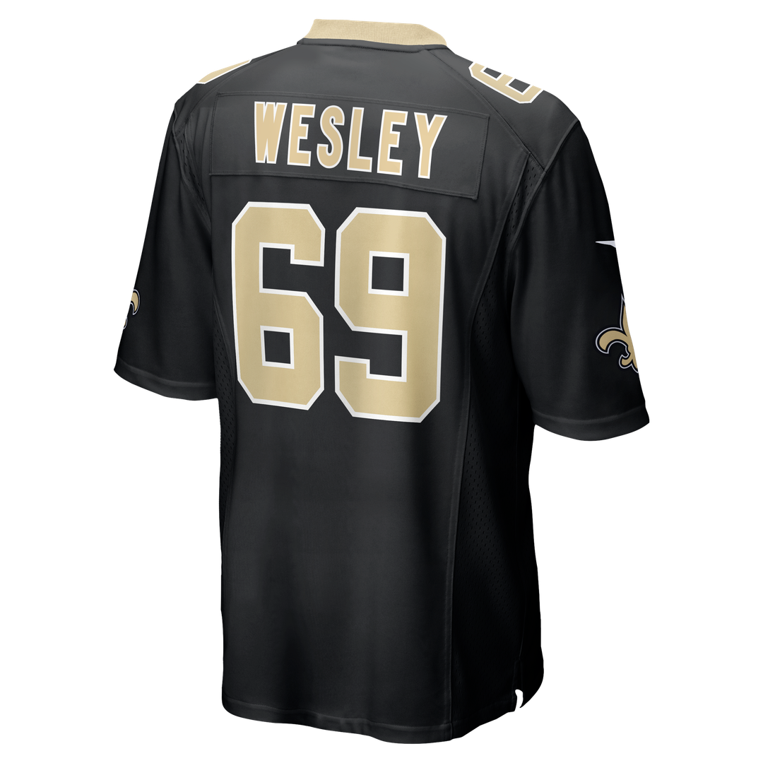New Orleans Saints Barry Wesley Nike Team Game Jersey - Black