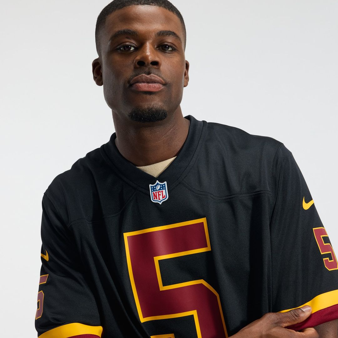Hail Raiser Washington Commanders Jayden Daniels Nike Alternate Game Jersey - Black