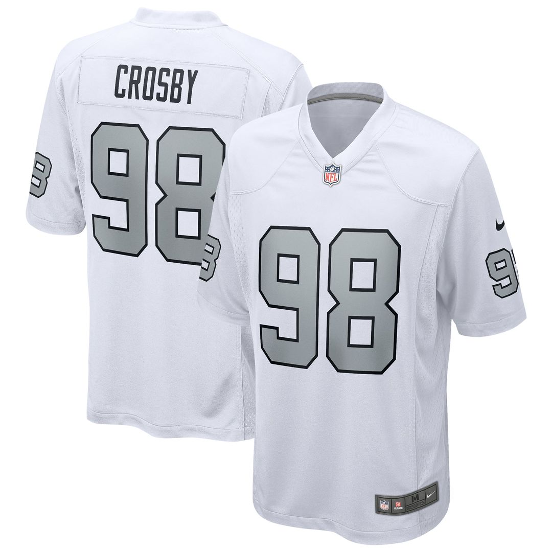 Las Vegas Raiders Maxx Crosby Nike Alternate Game Jersey - White
