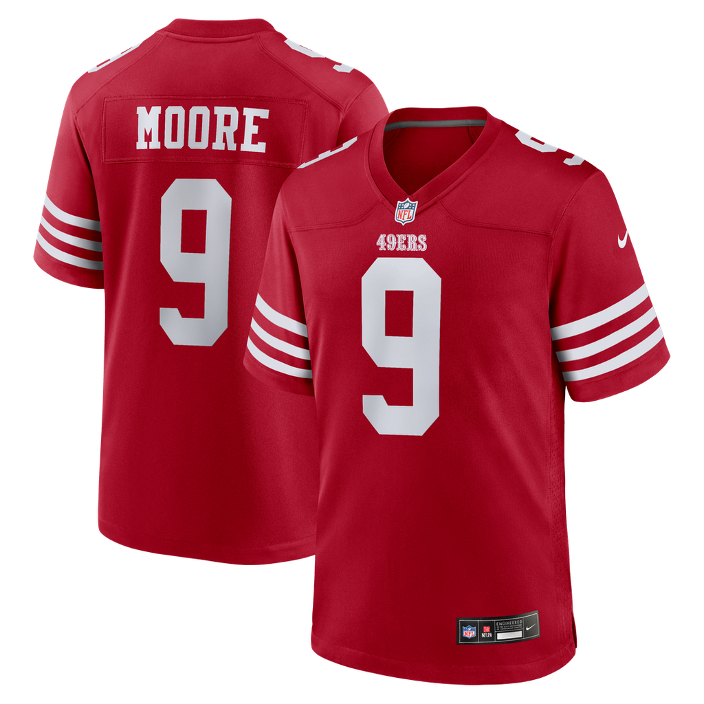 San Francisco 49ers Skyy Moore Nike Team Game Jersey - Scarlet