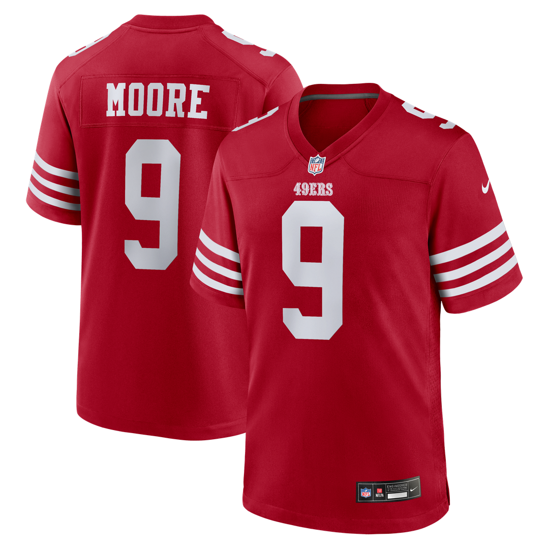 San Francisco 49ers Skyy Moore Nike Team Game Jersey - Scarlet