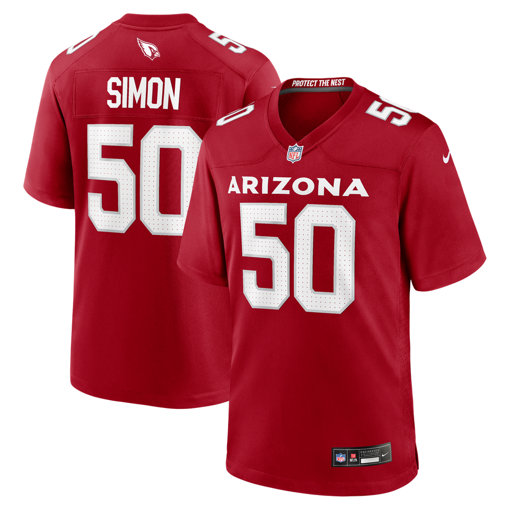 Arizona Cardinals Cody Simon Nike Team Game Jersey - Cardinal