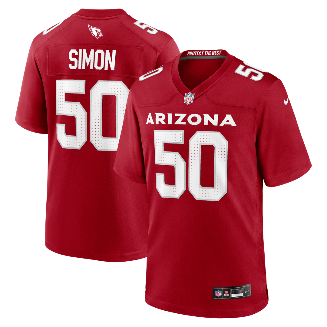 Arizona Cardinals Cody Simon Nike Team Game Jersey - Cardinal