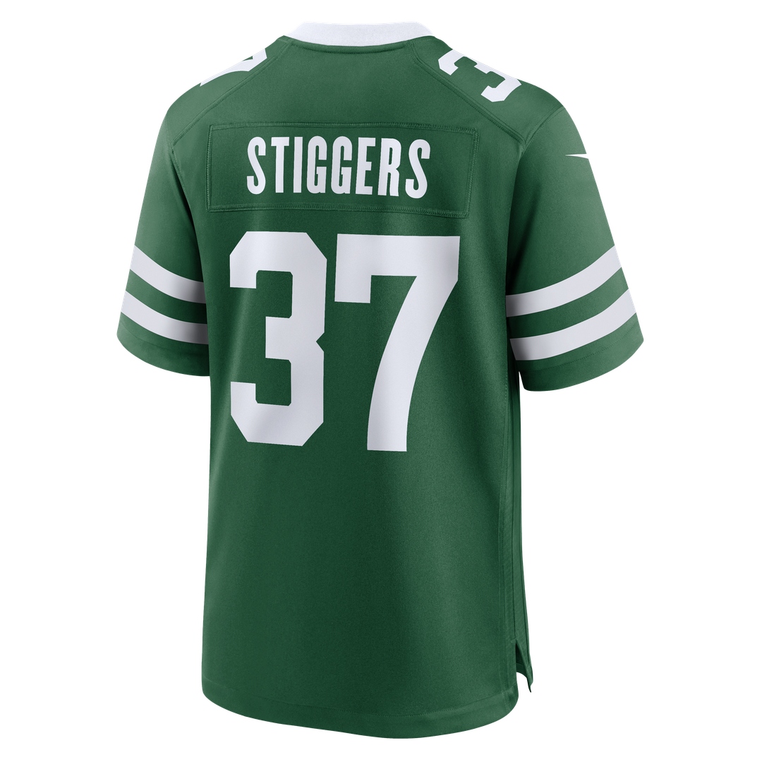 New York Jets Qwan'tez Stiggers Nike Team Game Jersey - Legacy Green