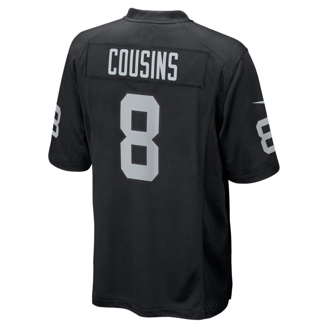 Las Vegas Raiders Kirk Cousins Nike Team Game Jersey - Black