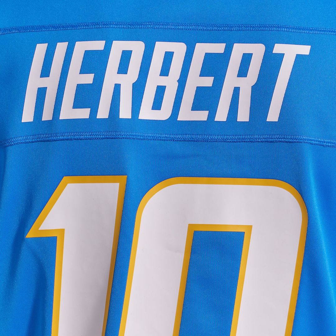 Los Angeles Chargers Justin Herbert Nike Player Game Jersey - Powder Blue