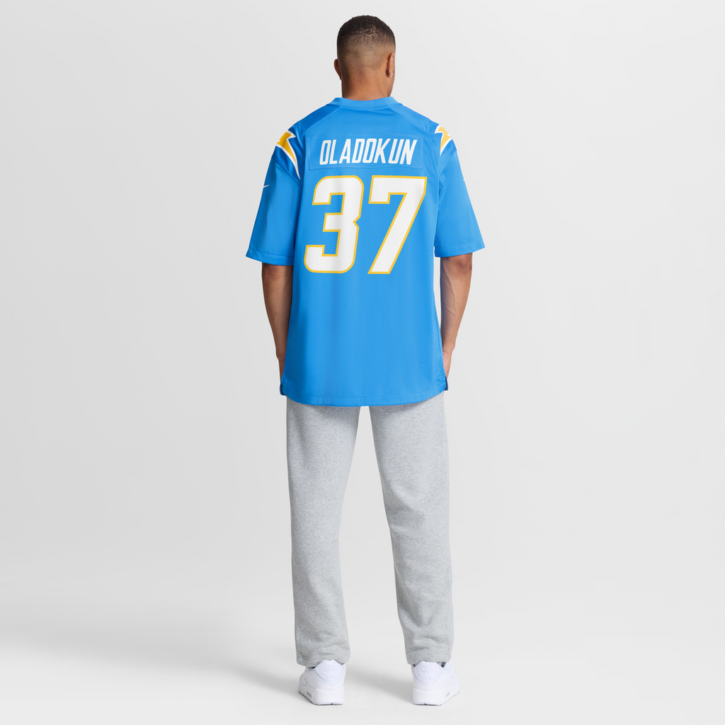 Los Angeles Chargers Jordan Oladokun Nike Team Game Jersey - Powder Blue
