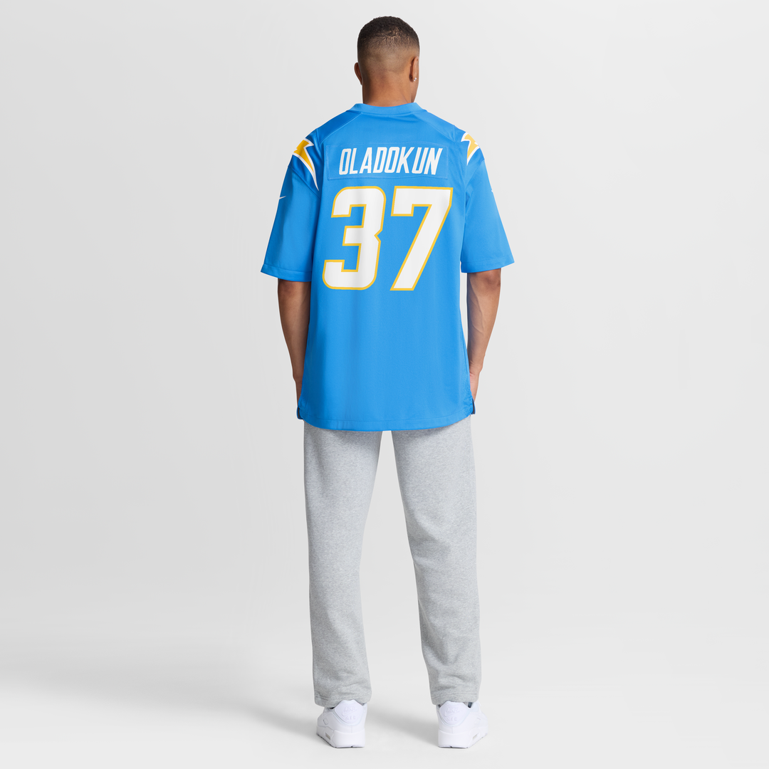 Los Angeles Chargers Jordan Oladokun Nike Team Game Jersey - Powder Blue