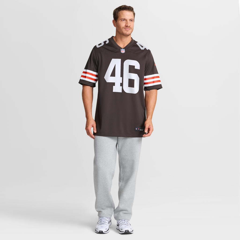 Cleveland Browns Don Fleming Nike Retired Player Jersey - Brown