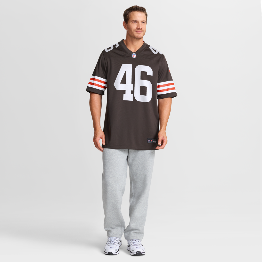 Cleveland Browns Don Fleming Nike Retired Player Jersey - Brown