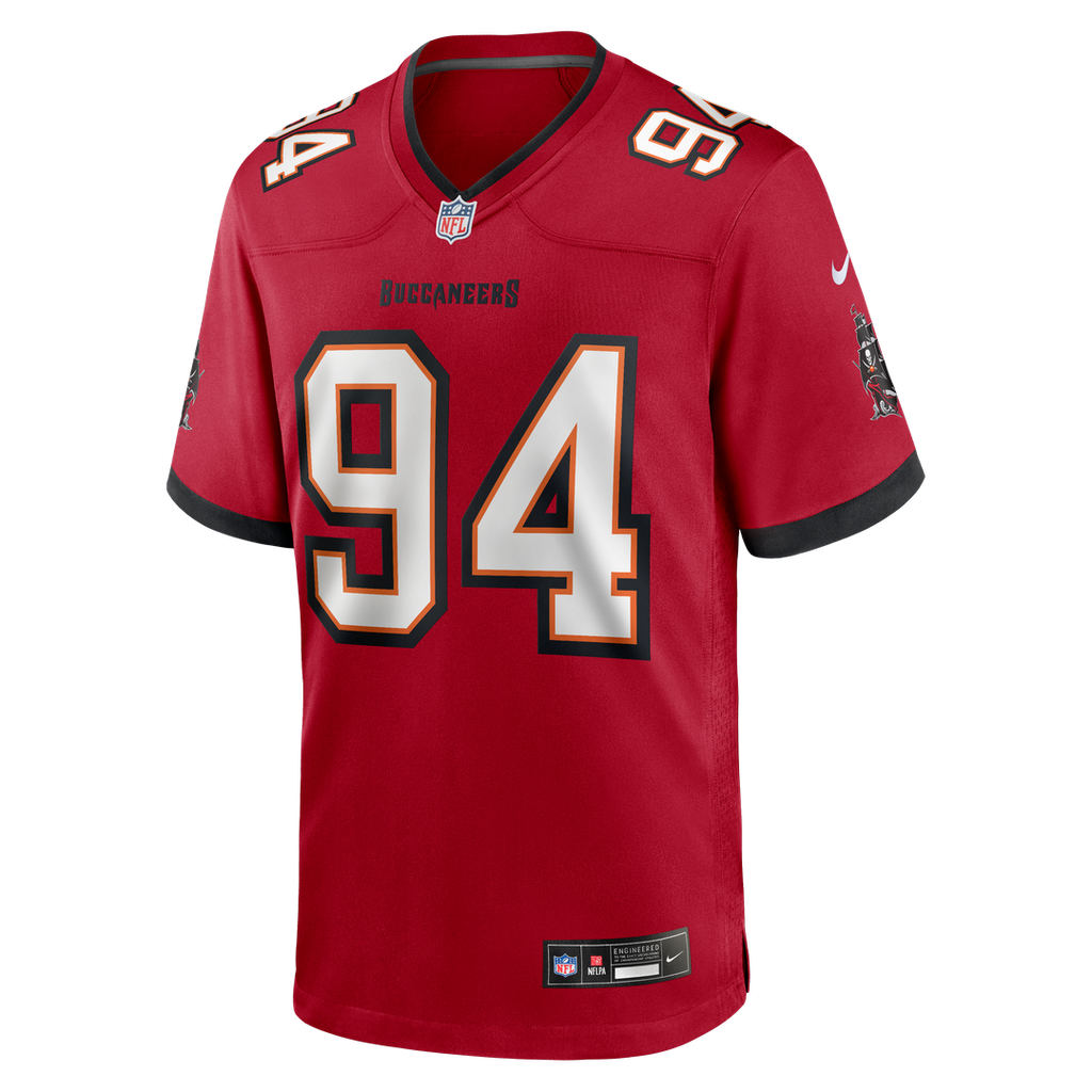 Tampa Bay Buccaneers Calijah Kancey Nike Game Jersey - Red