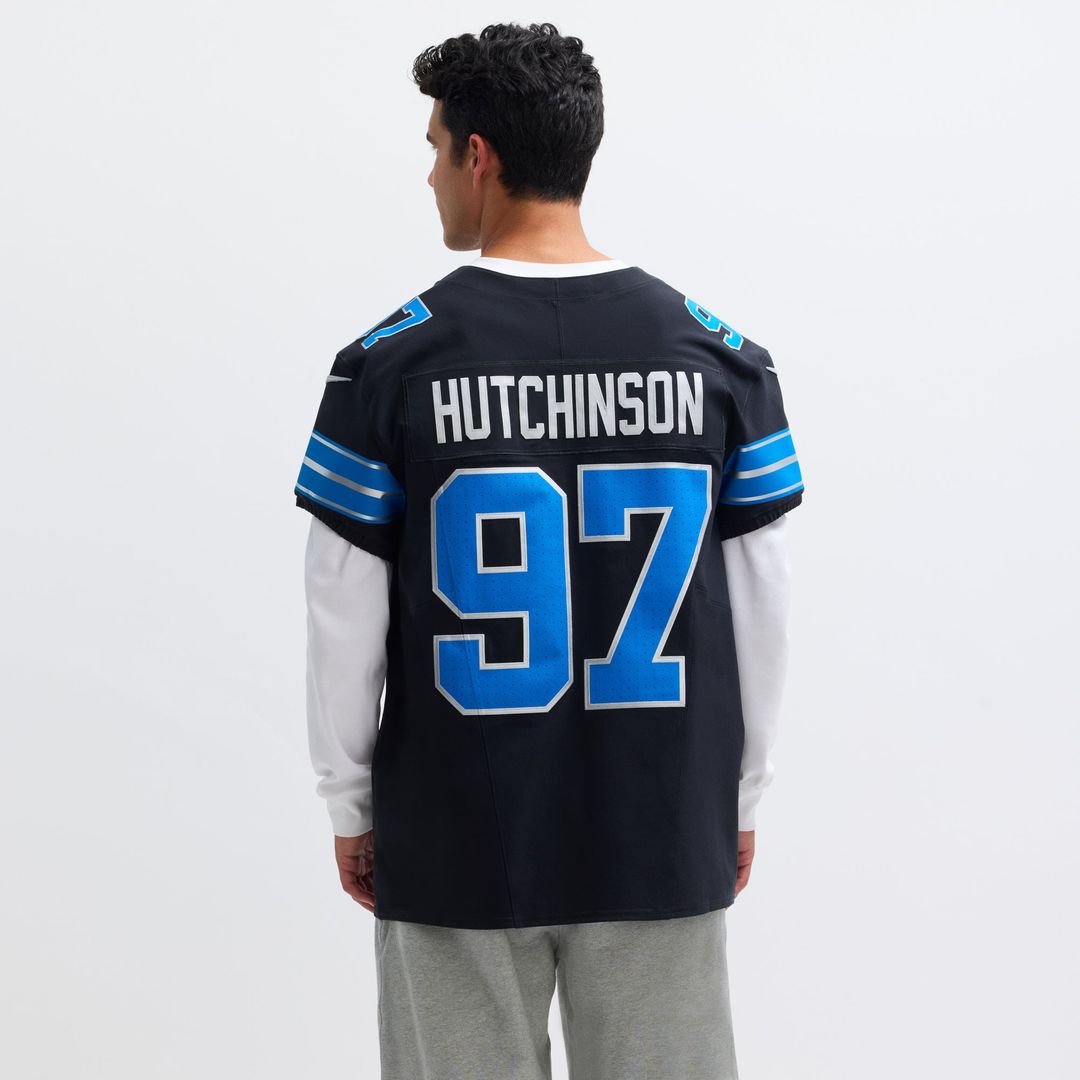 Detroit Lions Aidan Hutchinson Nike Alternate Vapor F.U.S.E. Elite Jersey - Black