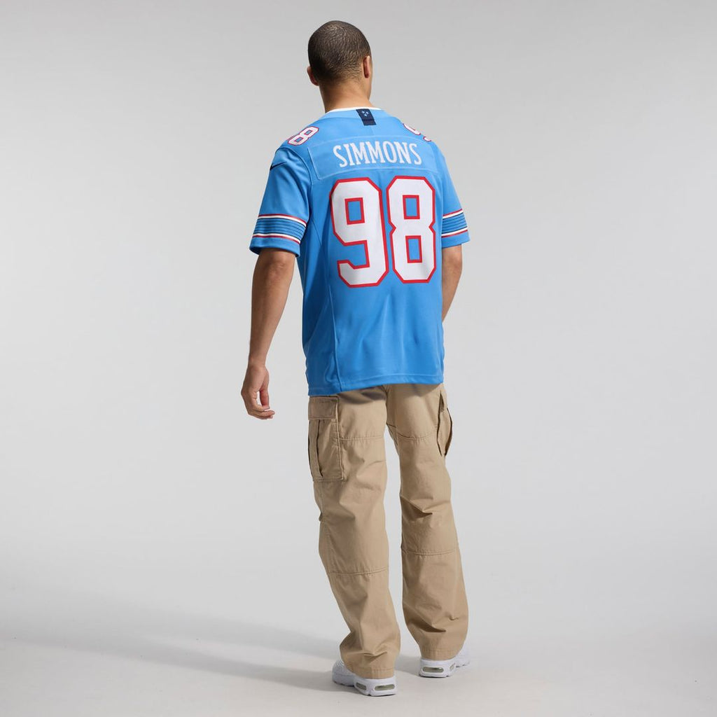 Tennessee Titans Jeffery Simmons Nike Team Vapor F.U.S.E. Stitched Limited Jersey - Light Blue