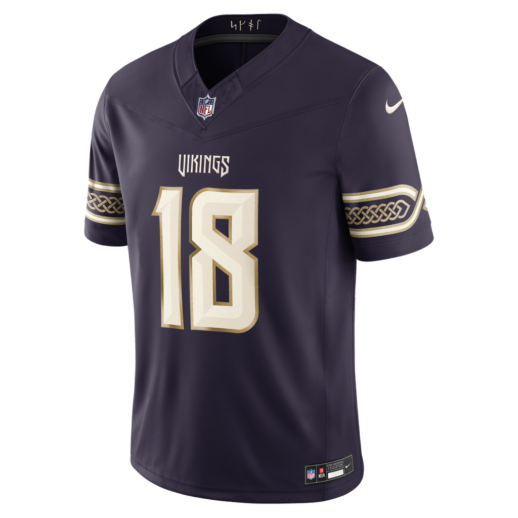 Minnesota Vikings Justin Jefferson Nike 2026 Rivalries Collection Stitched Limited Jersey - Purple