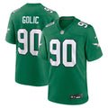 Philadelphia Eagles Mike Golic Nike Retired Player Alternate Game Jersey - Kelly Green