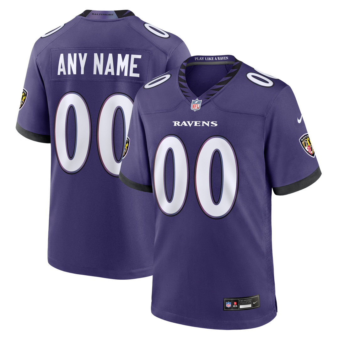 Baltimore Ravens Nike Custom Game Jersey - Purple