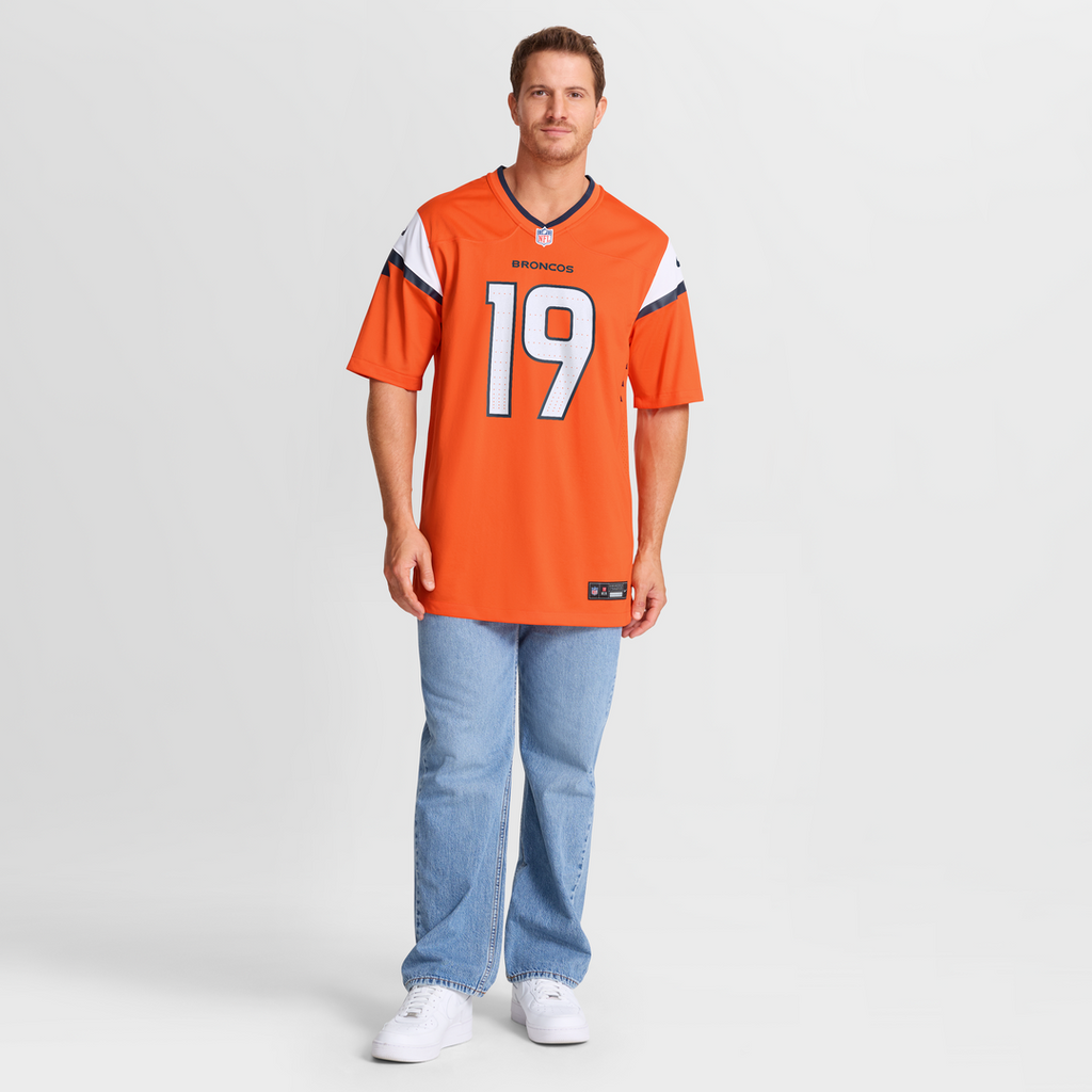 Denver Broncos Marvin Mims Jr Nike Team Game Jersey - Orange
