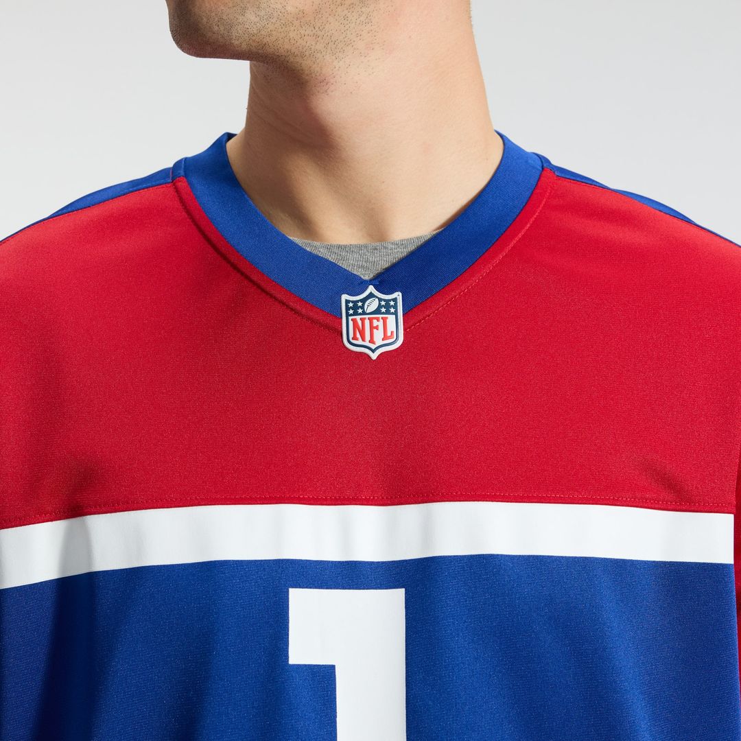 New York Giants Malik Nabers Nike Alternate Game Jersey - Century Red