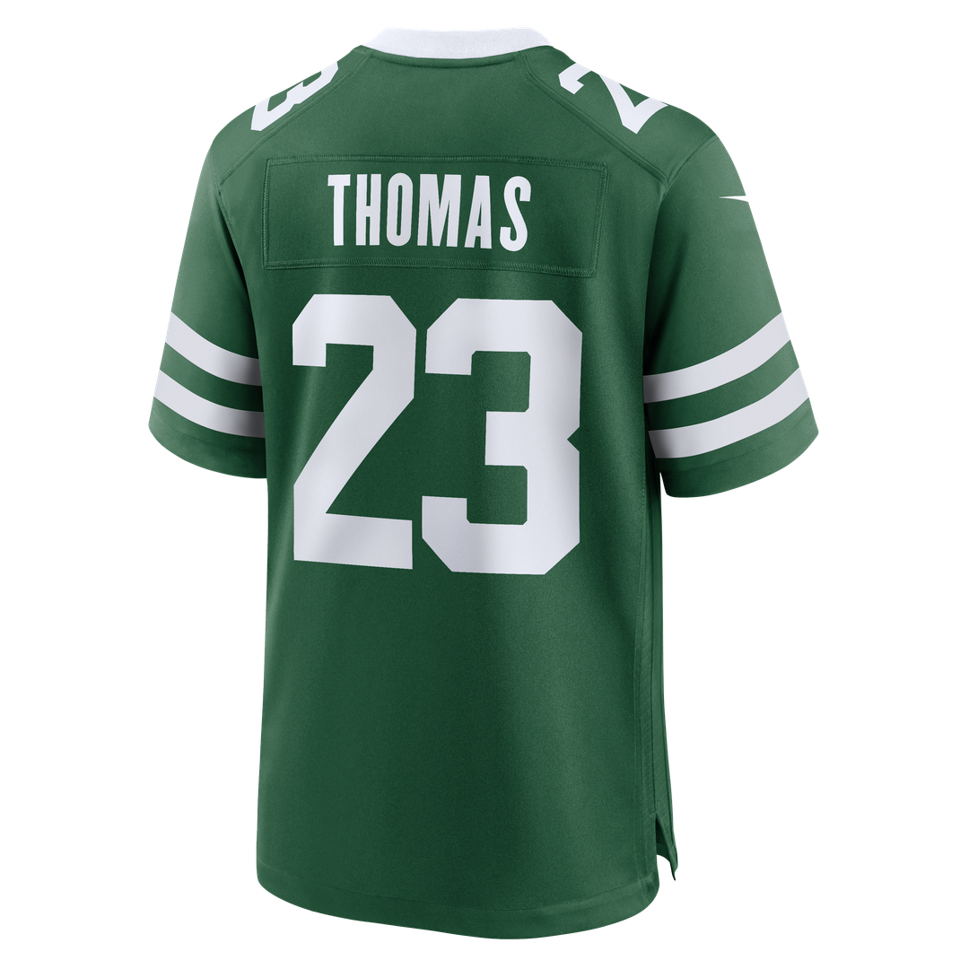 New York Jets Azareye'h Thomas Nike Team Game Jersey - Legacy Green