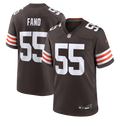 Cleveland Browns Spencer Fano Nike Team Game Jersey - Brown