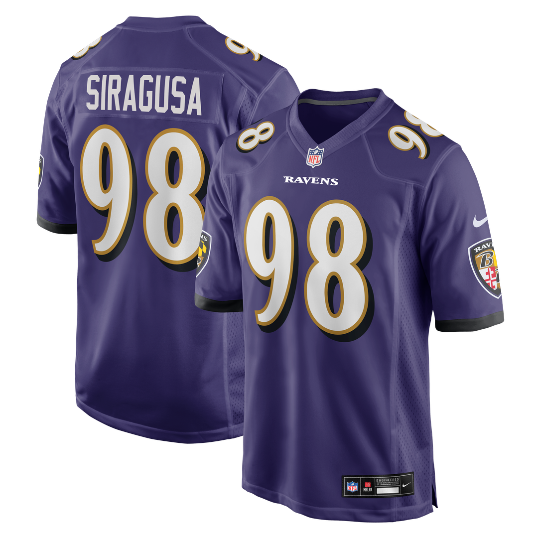 Baltimore Ravens Tony Siragusa Nike Game Retired Player Jersey - Purple