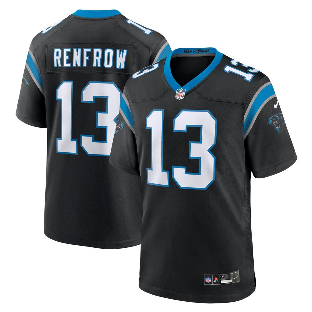 Carolina Panthers Hunter Renfrow Nike Team Game Jersey - Black