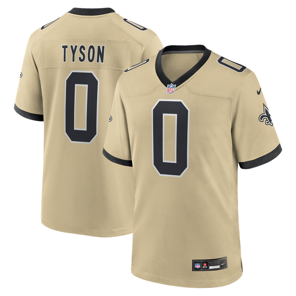 New Orleans Saints Jordyn Tyson Nike Alternate Game Jersey - Gold