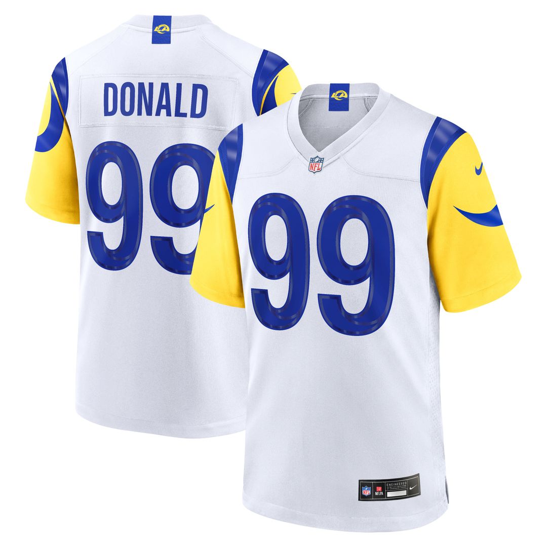 Los Angeles Rams Aaron Donald Nike Game Jersey - White