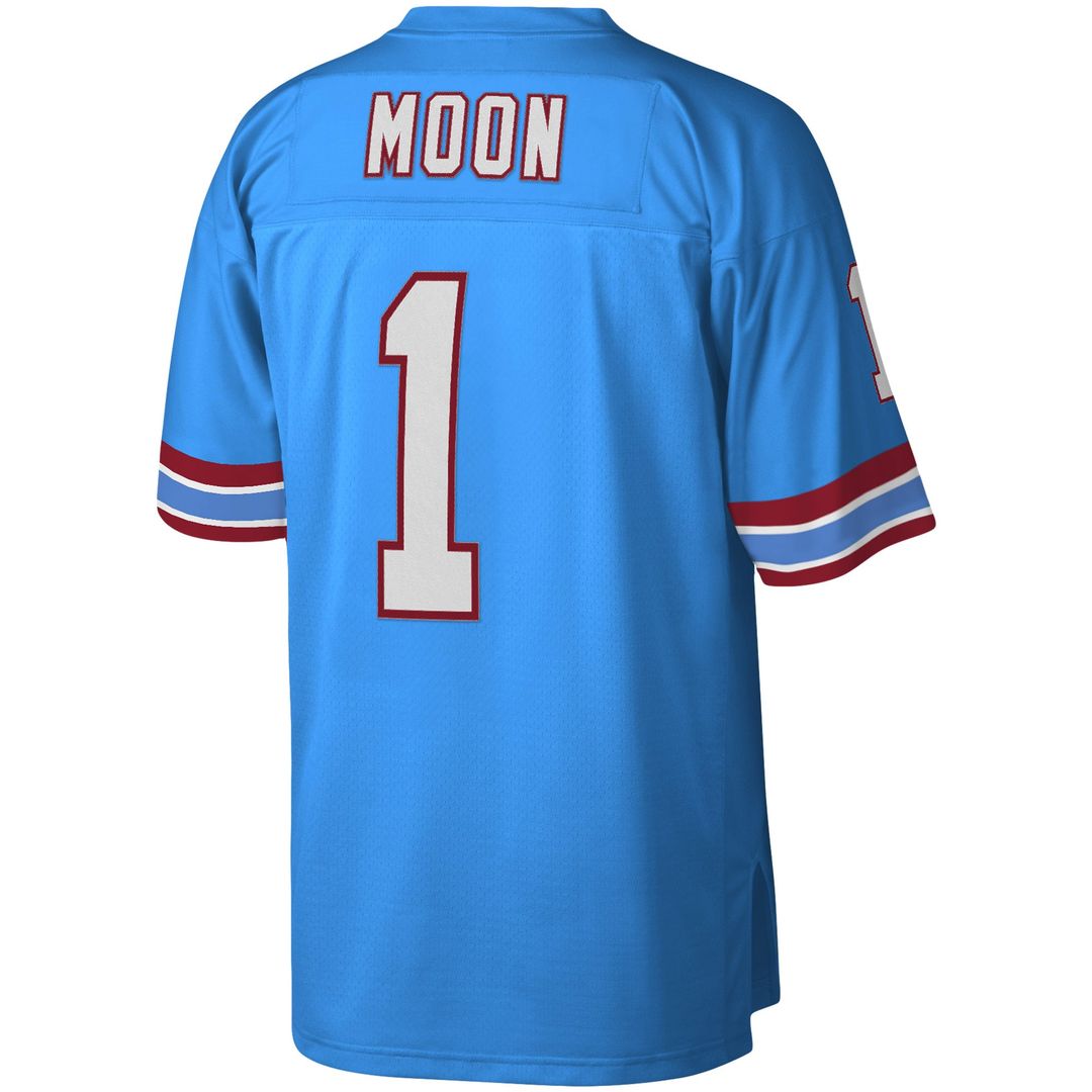 Houston Oilers Warren Moon Mitchell & Ness Legacy Replica Jersey - Light Blue