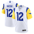 Los Angeles Rams Puka Nacua Nike White Game Player Jersey - White