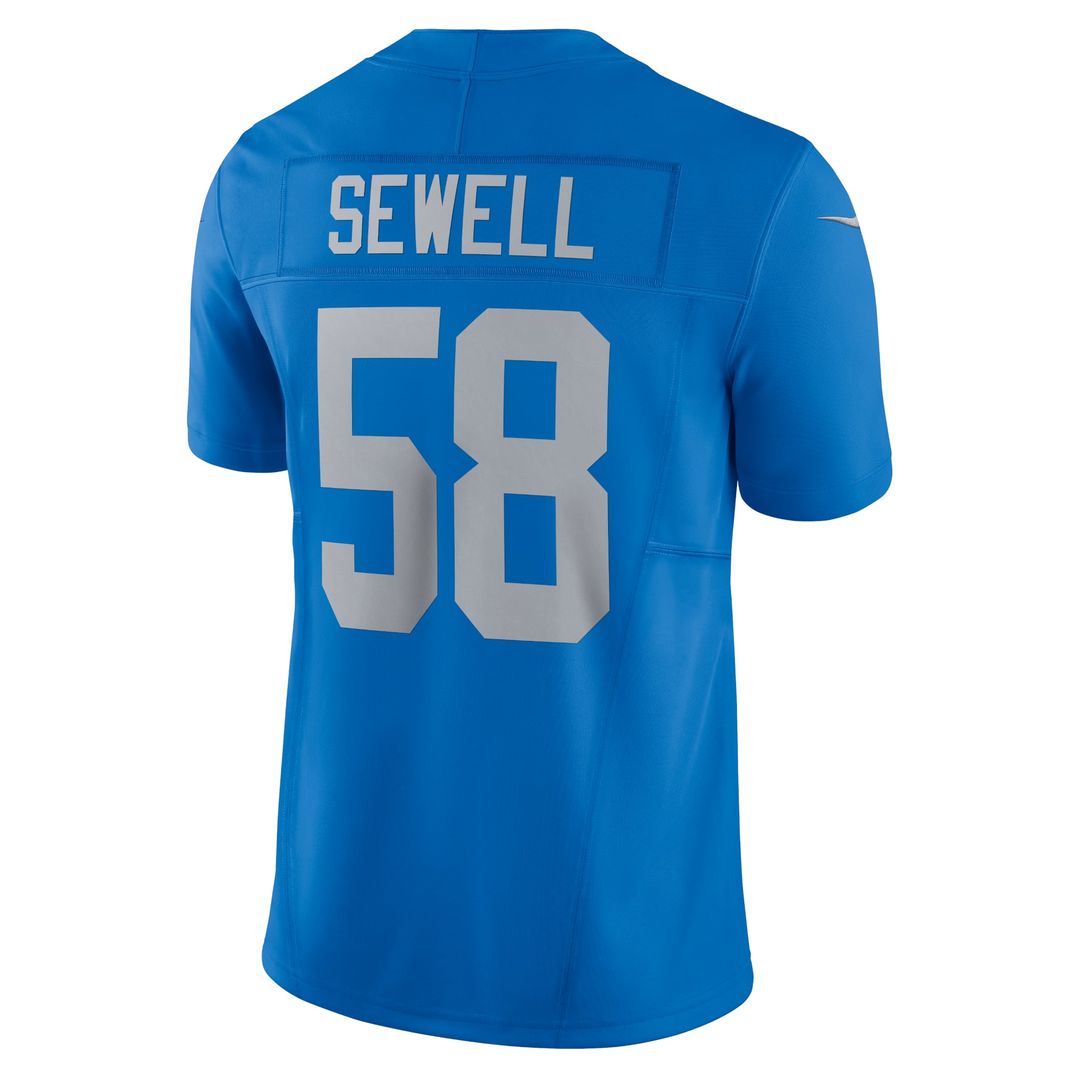 Detroit Lions Penei Sewell Nike Vapor F.U.S.E. Alternate Limited Jersey - Blue