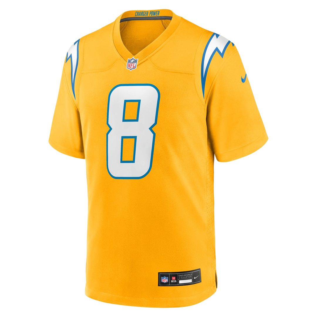 Los Angeles Chargers Omarion Hampton Nike Alternate Super Chargers Game Player Jersey - Navy