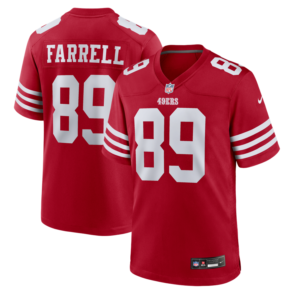San Francisco 49ers Luke Farrell Nike Team Game Jersey - Scarlet