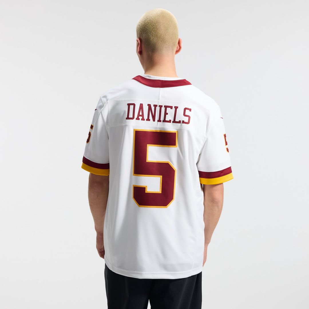 Washington Commanders Jayden Daniels Nike Vapor F.U.S.E. Stitched Limited Jersey - White