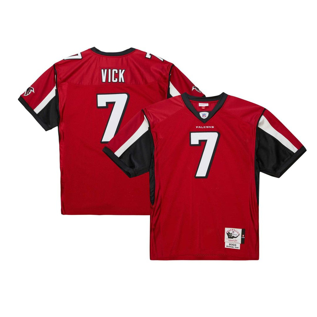 Atlanta Falcons 2003 Michael Vick Mitchell & Ness Authentic Throwback Retired Player Jersey - Red