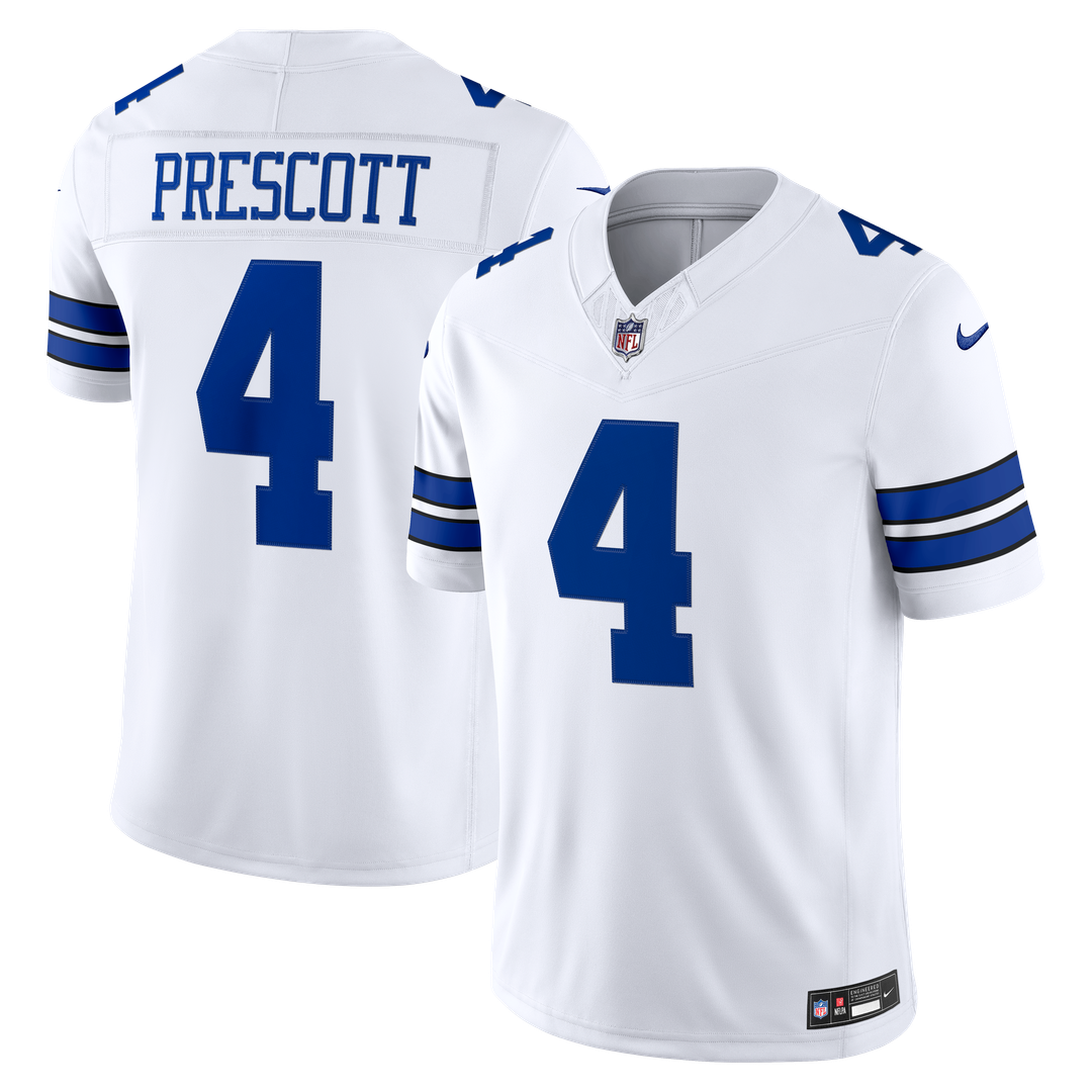 Dallas Cowboys Dak Prescott Nike Vapor F.U.S.E. Stitched Limited Jersey - White