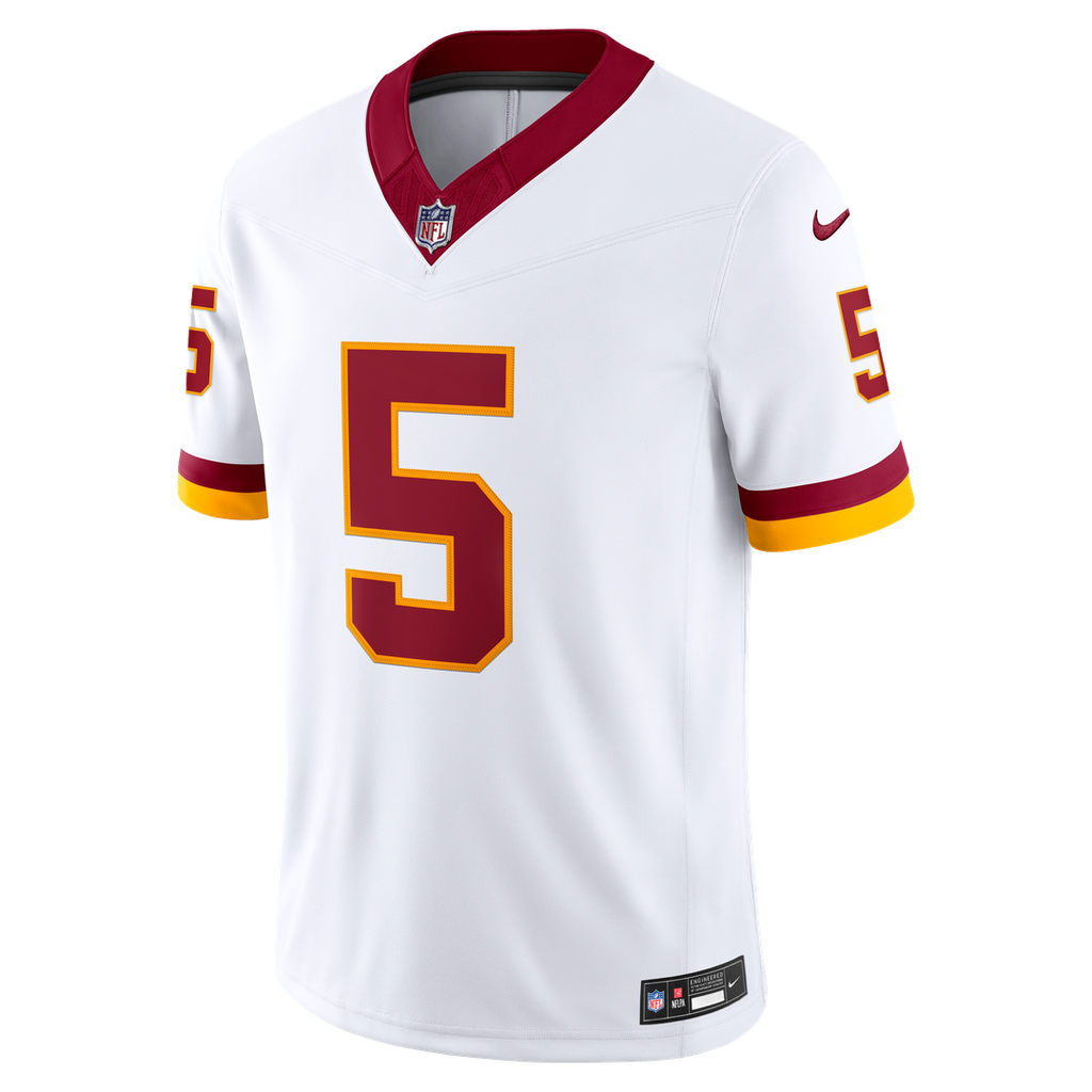 Washington Commanders Jayden Daniels Nike Vapor F.U.S.E. Stitched Limited Jersey - White