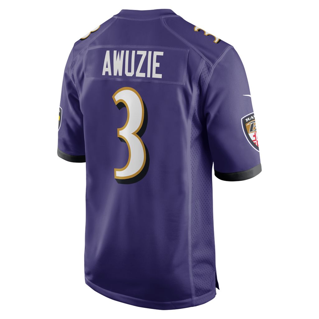 Baltimore Ravens Chidobe Awuzie Nike Team Game Jersey - Purple