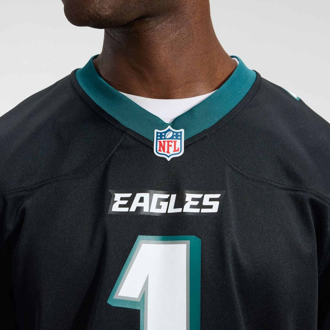 Philadelphia Eagles Jalen Hurts Nike Team Game Jersey - Midnight Green