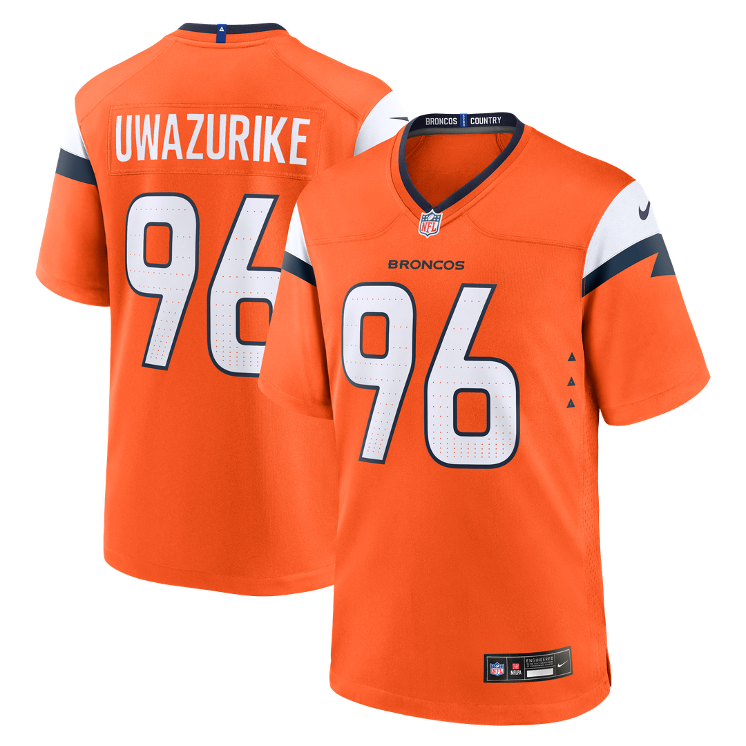 Denver Broncos Eyioma Uwazurike Nike Team Game Jersey - Orange